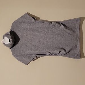 ANN TAYLOR CASHMERE SIDE RUCHED SHORT SLEEVE TURTLENECK SWEATER, MEDI…